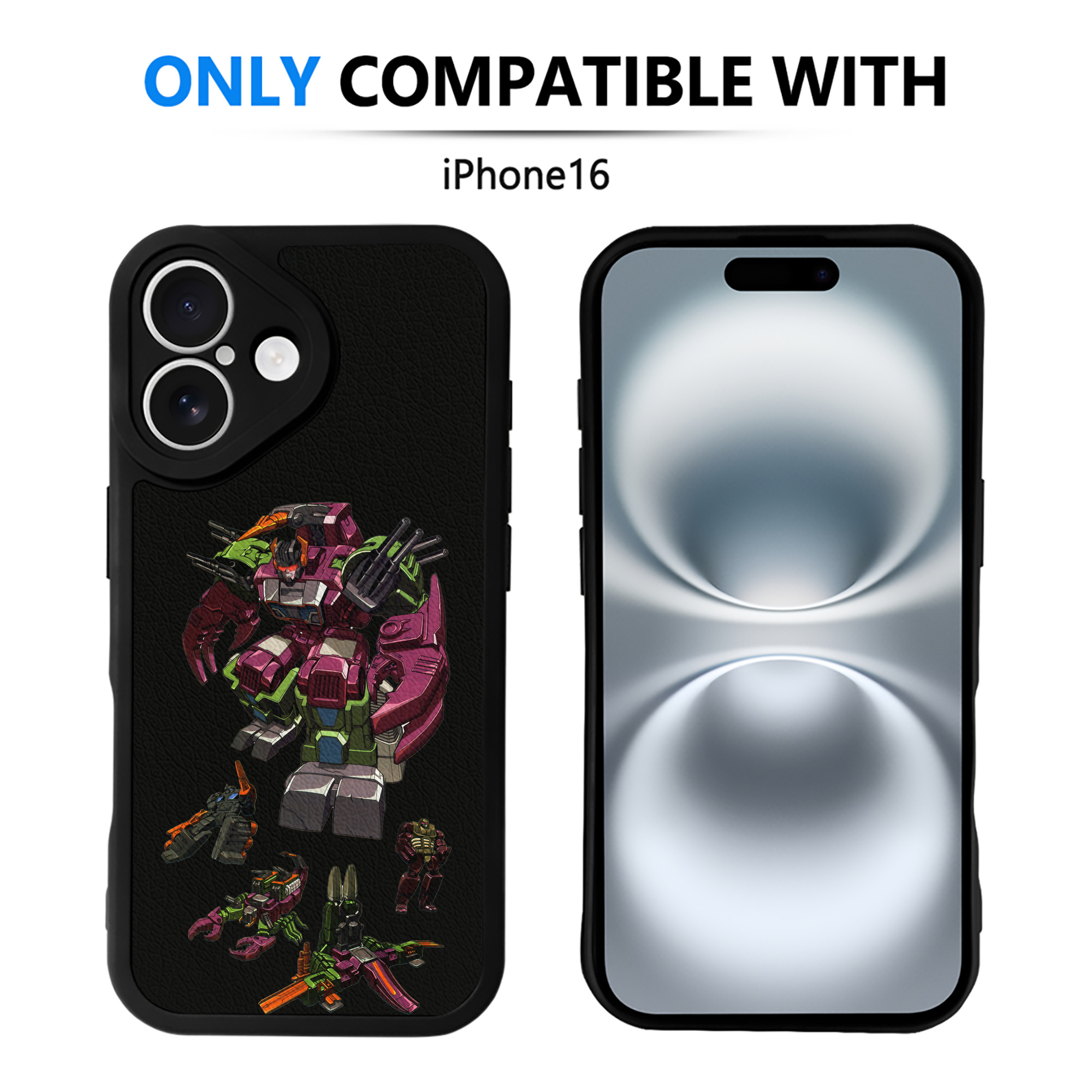（画像用）  【iPhone 16シリーズ対応】シリコンスマホケース（レザー調） 材質：シリコン